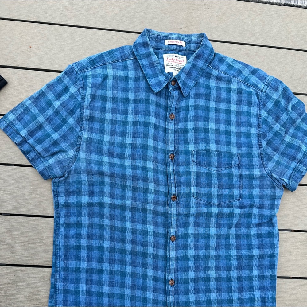 Lucky Brand California Fit Casual Shirt. Short Sleeve. Size S